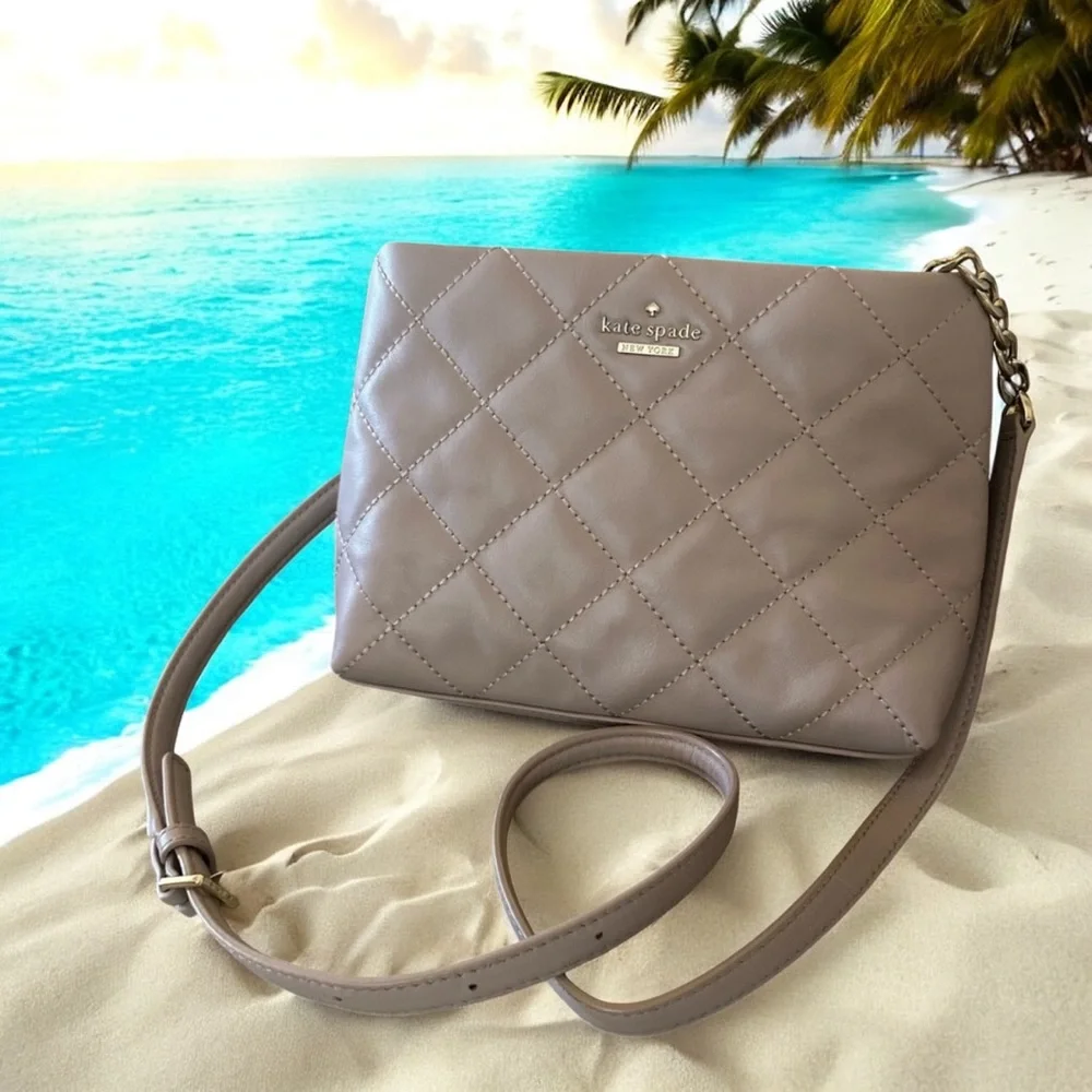 Gorgeous Kate Spade New York Emerson Place Harbor Leather Quilted Crossbody Bag